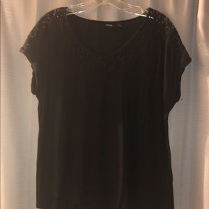 5for$25 Black short sleeve blouse